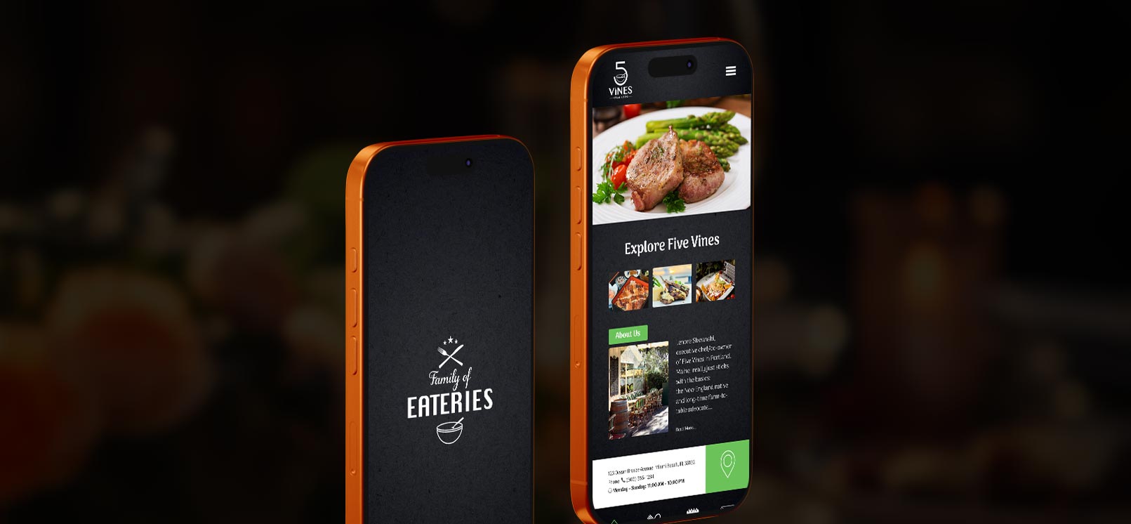 Restaurant Web App UI Design